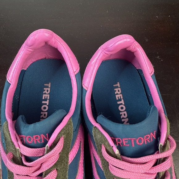 Tretorn Shoes Women Size 6  Blue & Pink Wtrawlins 2 Walking Suede Comfort Preppy - Picture 5 of 5